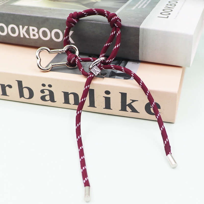 Korean INS Style Colorful Nylon Rope Miu Series Bag Pendant Couple Bracelet Keychain Car Ornament