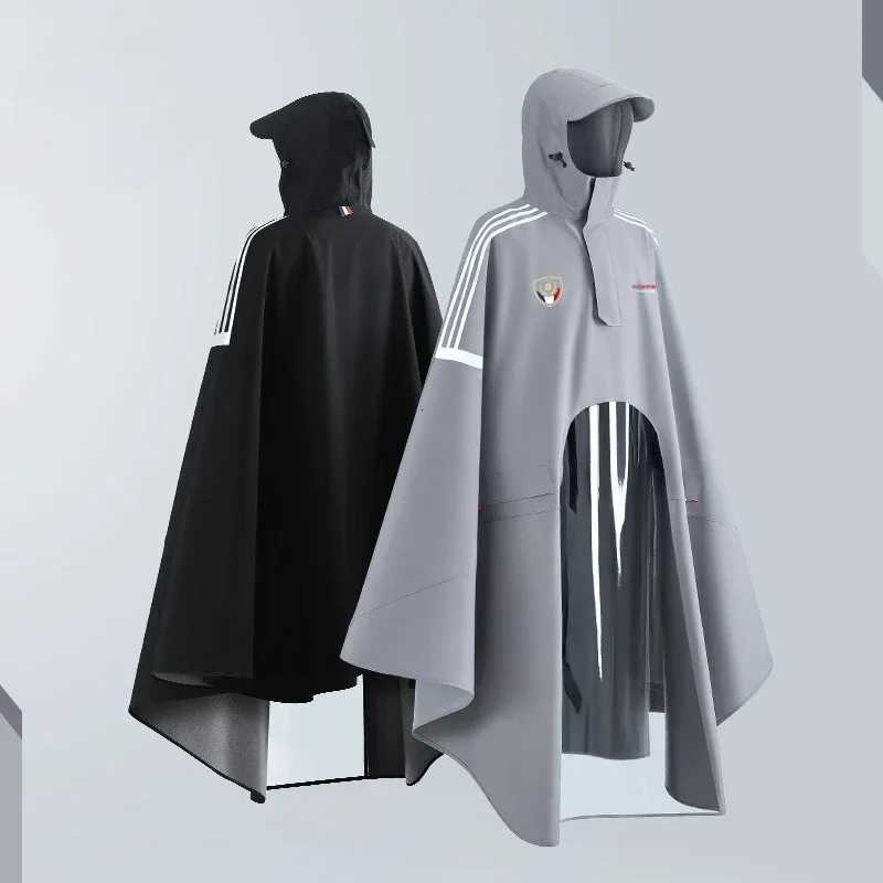 New Type of Raincoat for Electric Vehicles Thickened Pongee TPU Outdoor Motorcycle Poncho for Adults Y250814