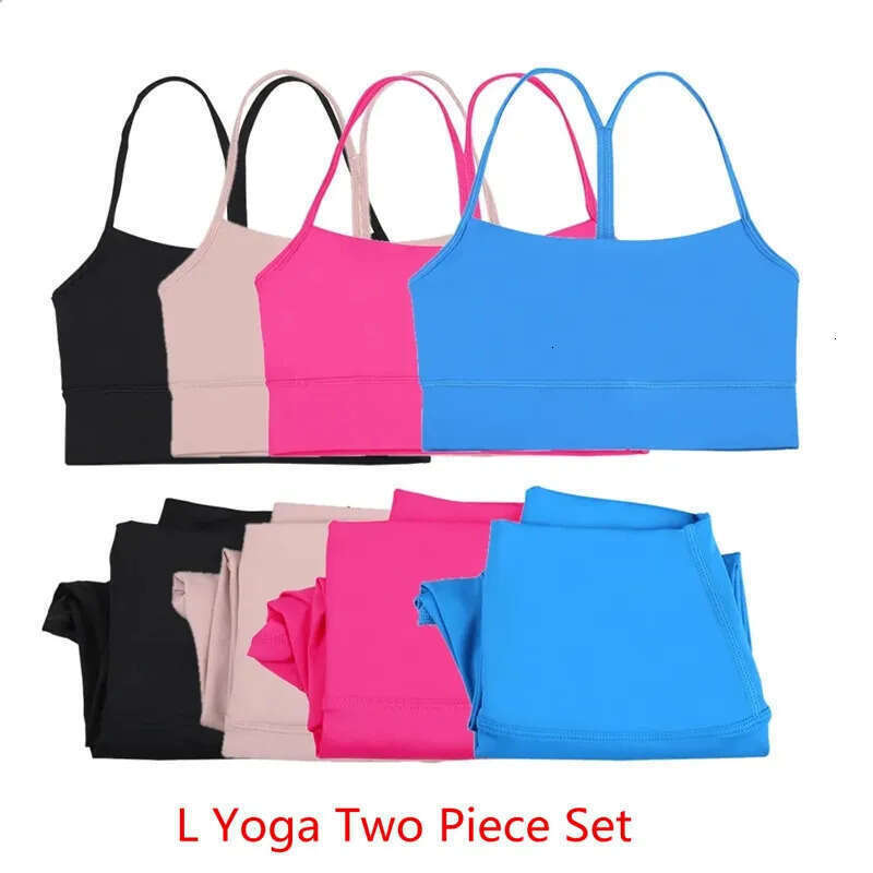 2025 New Two Piece Yoga Sets Push Ups Y Bra Fitness Leggings Sports Bra sets Sportswear leggings Pants Gym Suit