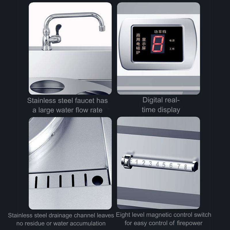 Commercial Steamer Pot with Multi-Purpose Functionality - Stainless Steel Material for Easy Cleaning