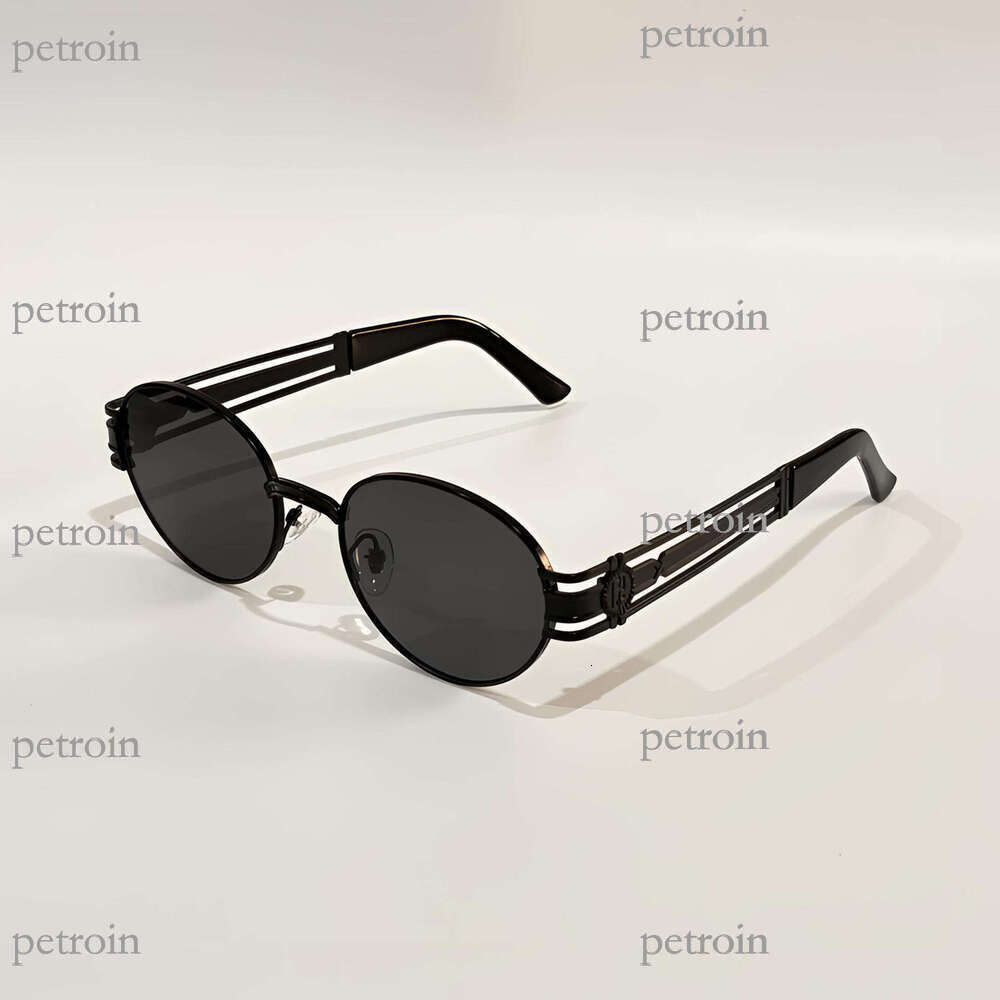 New Oval Fashion Gradient Sunglasses Men and Women Anti-UV Trendy Glasses