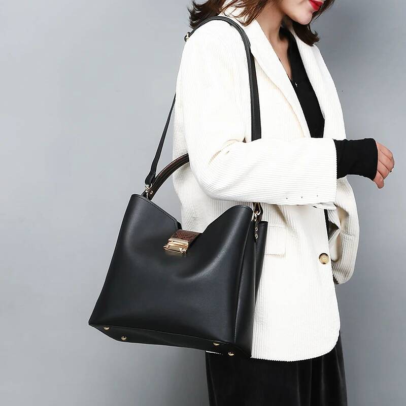 Fashion Handbags Clutches High Quality Leather Hand Sets Large Shoulder Bag Women Crossbody Messenger Bags Sac A Main