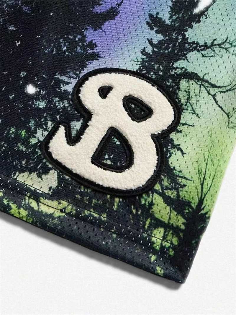 2025 Summer fashion brand Mens shorts mesh quick drying shorts Men loose jogger beach basketball sports shorts Y250814