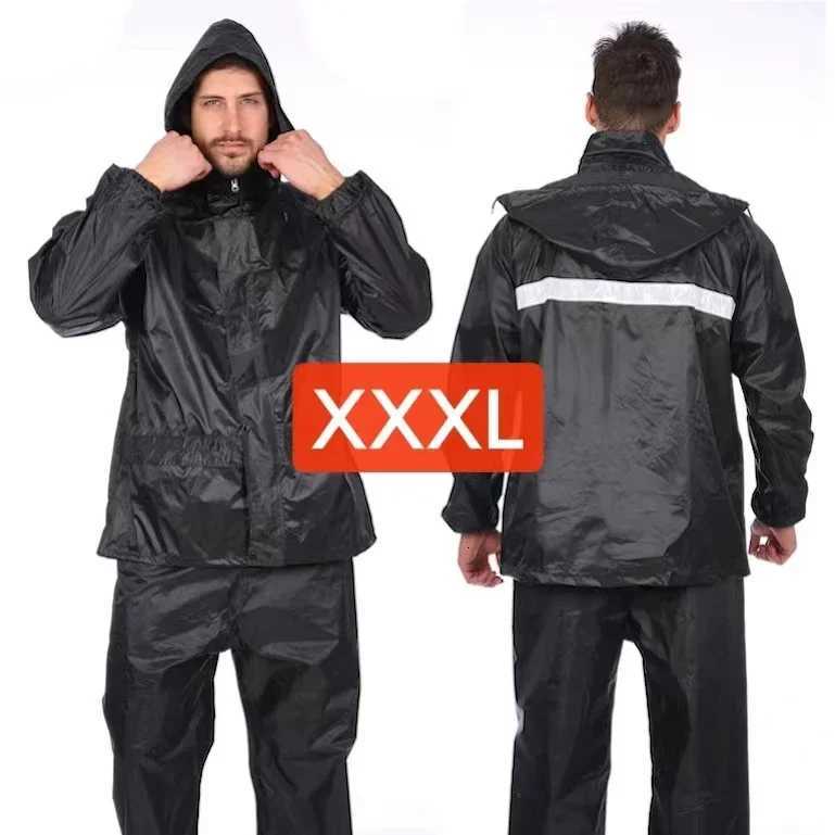 1PC Raincoat Men Rain Pants Suit Reflective Thickened Mens and Womens Riding Raincoat Electric Motorcycle for Adult Y250814