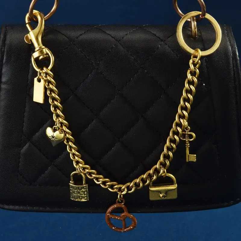 Stylish Biscuit Bag Charm Keychain Pendant Ladies Menger Bag Decor Unique Gift Y250815