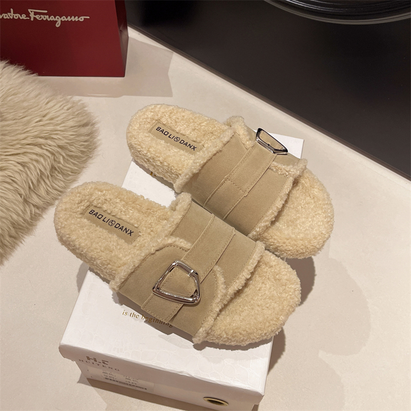 free shipping designer Slippers New fashionable cotton slippers for autumn and winter wear casual Versatile fashionable shoes