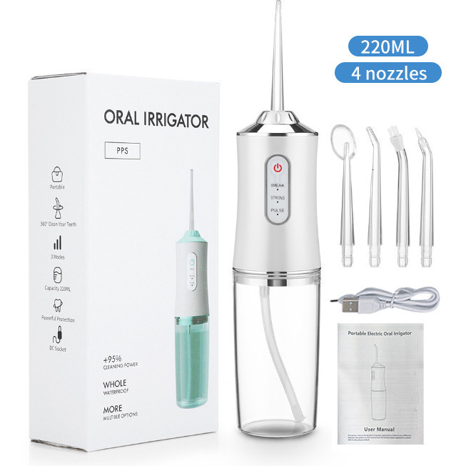 Water Flossers for Teeth Dental Oral Irrigator Cordless Rechargeable for Braces for Travel Teeth Cleaning 5 Cleaning Modes 250605