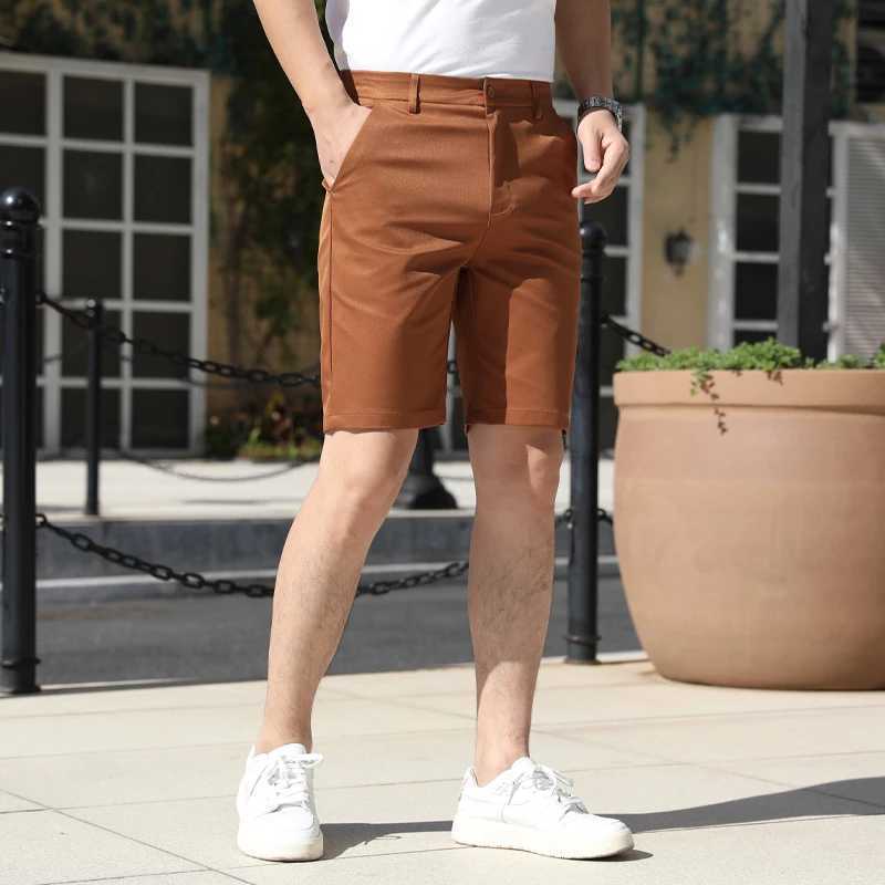10 Models Mens Summer Thin Fashion Business Casual Suit Pants shorts Mens High Elastic Sexy Skinny Shorts Plus Size 30-40 Y250814