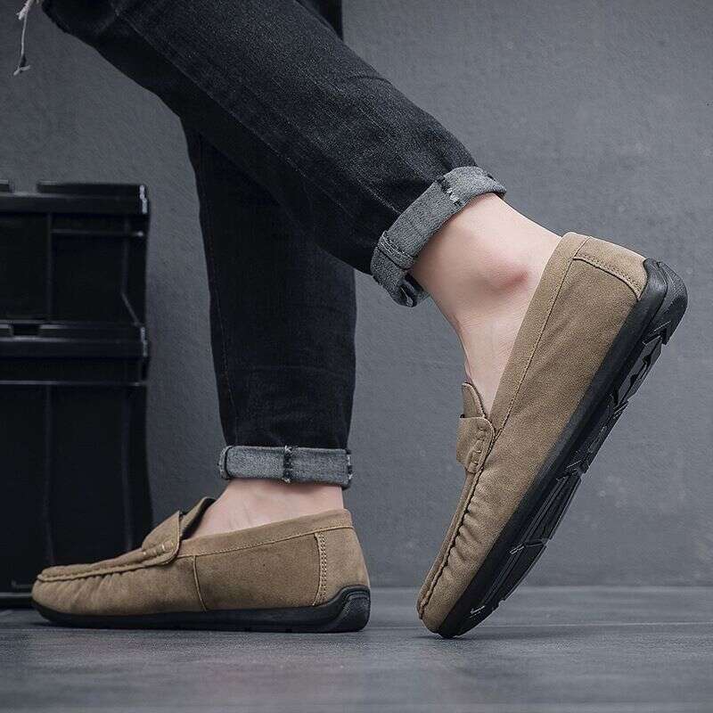 Doudou Autumn New One Step Soft Sole Driving Youth Casual Versatile Lefu Shoes Men's