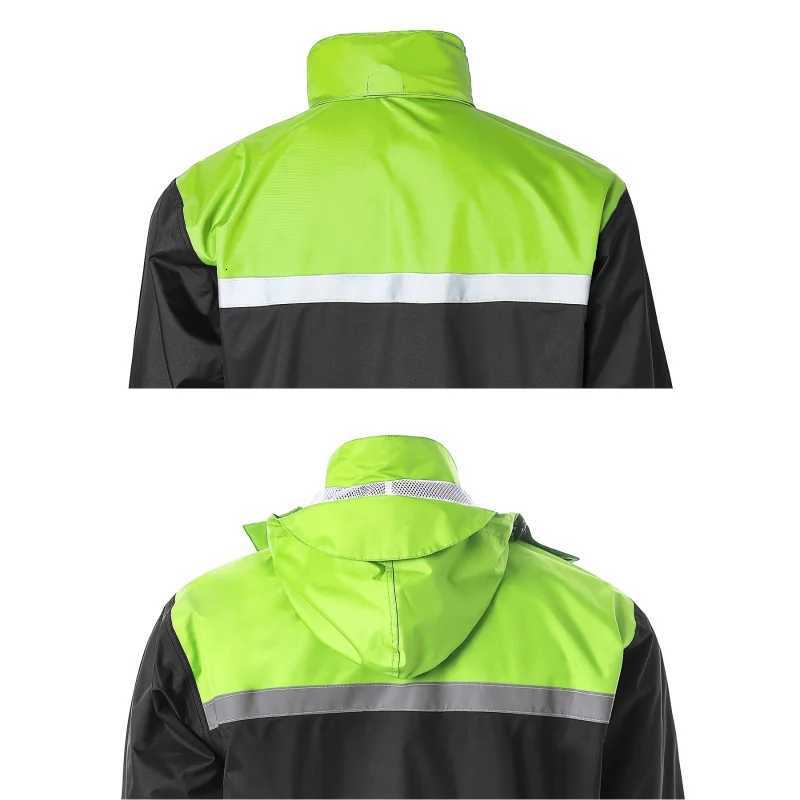 Mens Rain Suit High Visibility Reflective Work Rain Pants For All Sport Farm Fishing Motorcycle Y250814