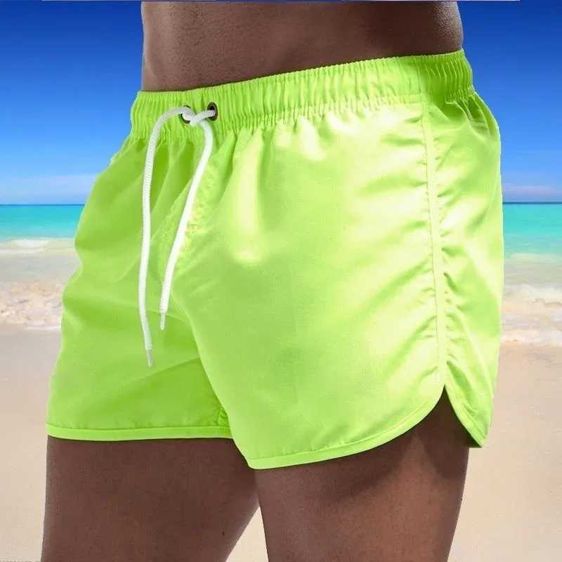 2024 New summer Quick dry fitness short pants men comfortable breathable solid color beach shorts running sports training shorts Y250814