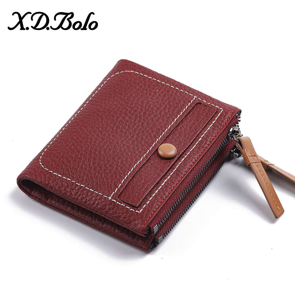 2020 New Women's Short Korean Style Double Zipper Coin Purse Multi-Card Slot Ladies' Wallet designer wallet B5 B5