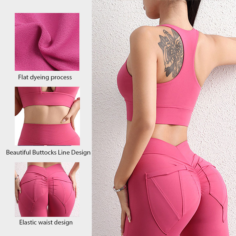 Breathable Sheer Racerback Sports Bra Slim-Fit Outdoor Running Gym Workout Clothing