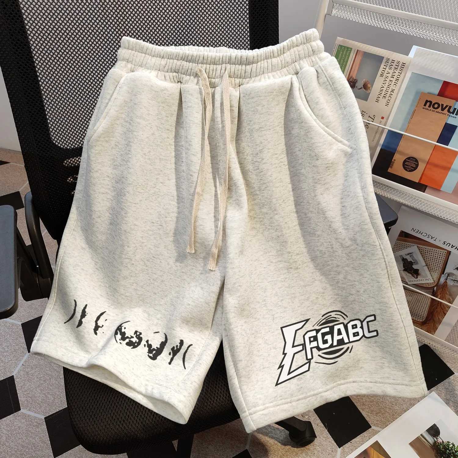 2025 Summer New American Personalized Summer Sports Cotton Shorts wiTH Drawstring wiTH Couple Letter Y250814