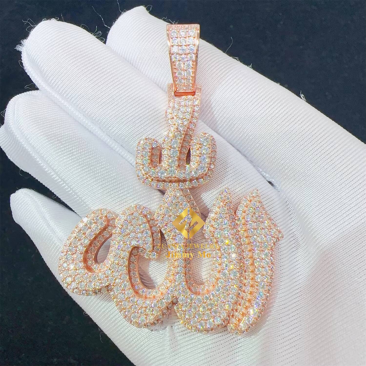 Bulk Stock GRA Certificates Pass Diamond Tester Iced Out Fire Jewelry S925 VVS1 Moissanite Diamond Pendant Necklace