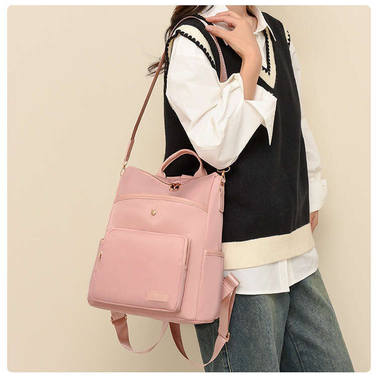 Women's New Soft Bags Designer Women Leather Texture Backpack Korean Version Fashion School Simple Solid Color Trendy Travel Bag