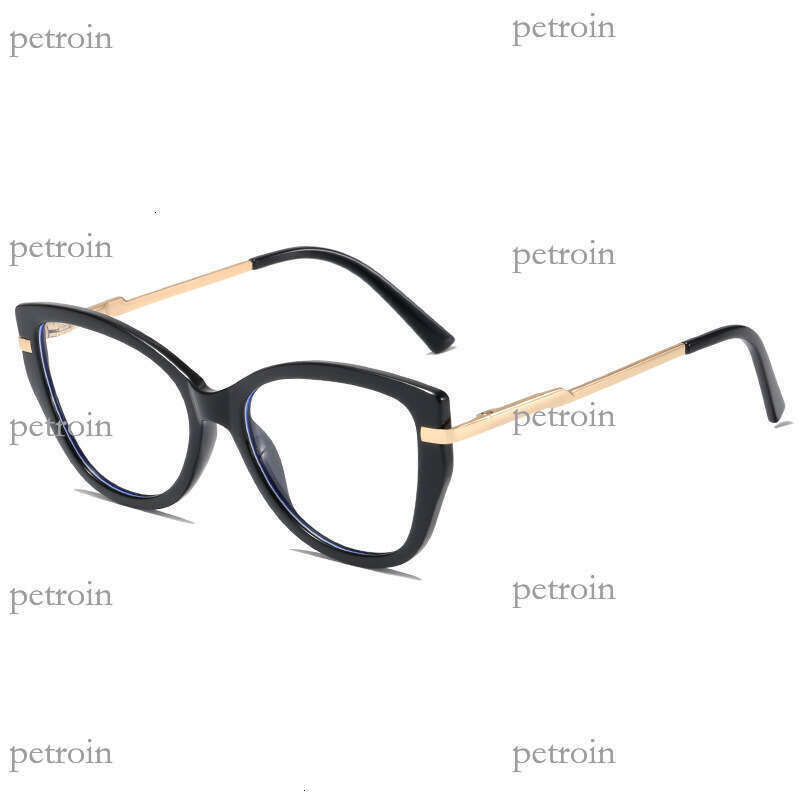 New Leopard Print Cat Eye TR90 Multi-Color Frame Comfortable Spring Legs Non-Prescription Glasses Can Be Fitted with Lenses
