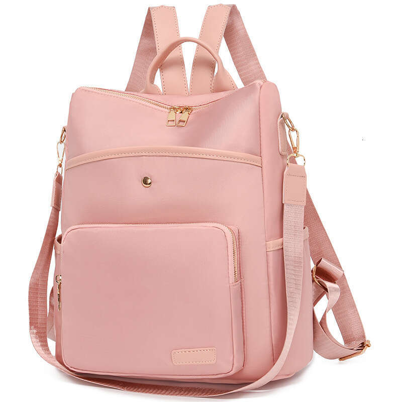 Women's New Soft Bags Designer Women Leather Texture Backpack Korean Version Fashion School Simple Solid Color Trendy Travel Bag