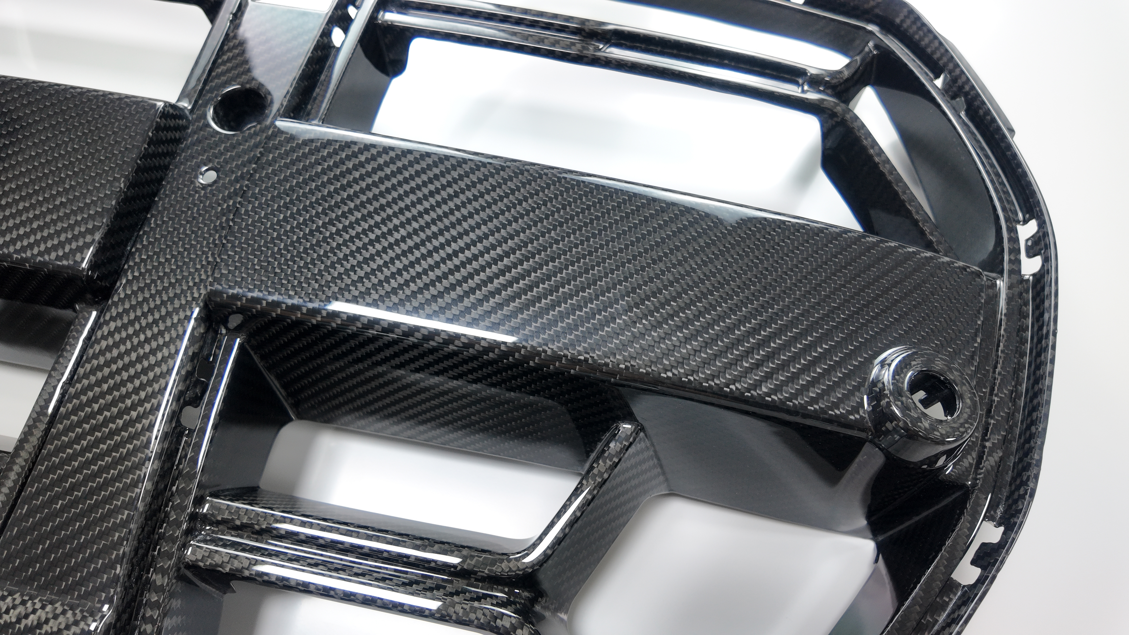 Dry Carbon Fiber Grille For BMW M3 G80 M4 G82 Front Bumper Grill Auto Racing Grid No ACC Dry Carbon 2021-2023 CSL