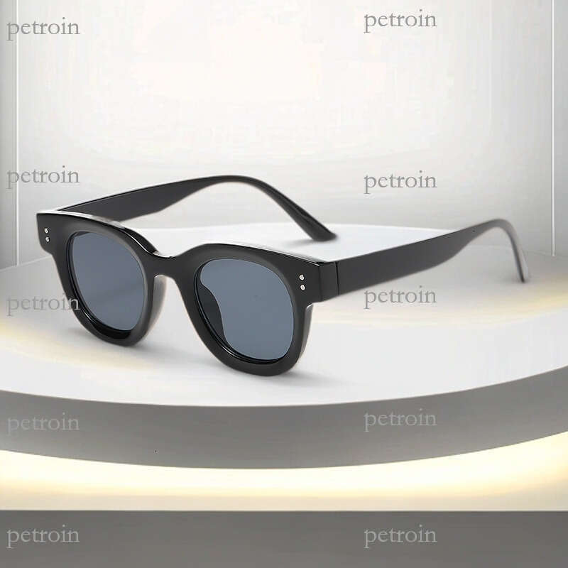 Oval Ocean Lens Thickened Small Frame Fashionable Women High-end Versatile Men Driving Sunglasses