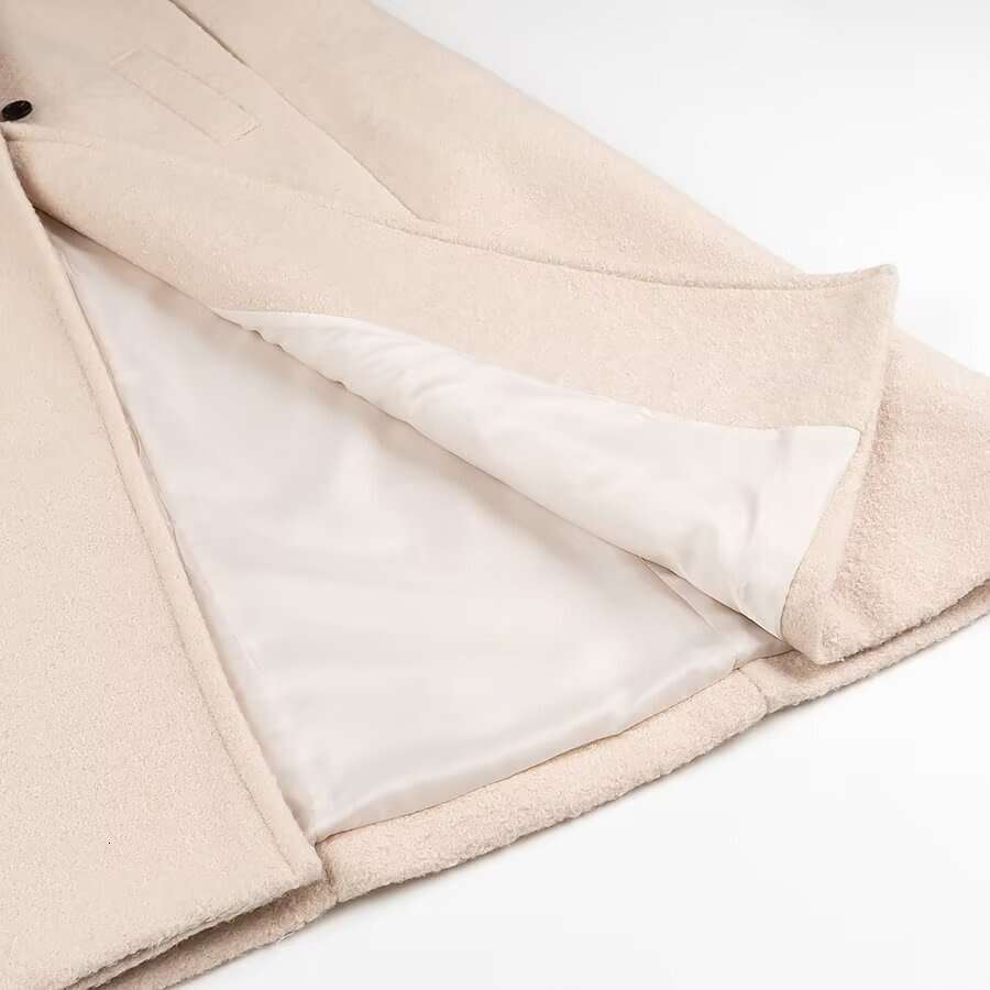 New Fashion High-necked Woolen Sleeveless Warm Windbreaker Double Breasted Capes Trench Vintage Female Chic Lady Outfits