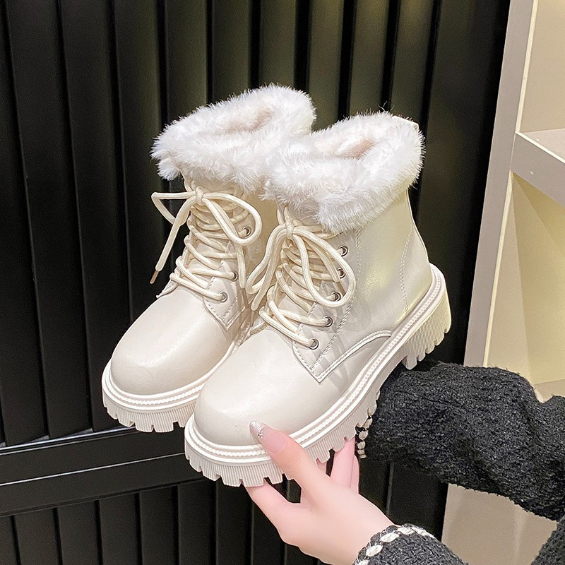 Designer shoes free shipping Autumn Winter Fashion vintage Versatile Velvet Martin Boots Women's Large Size 35-42