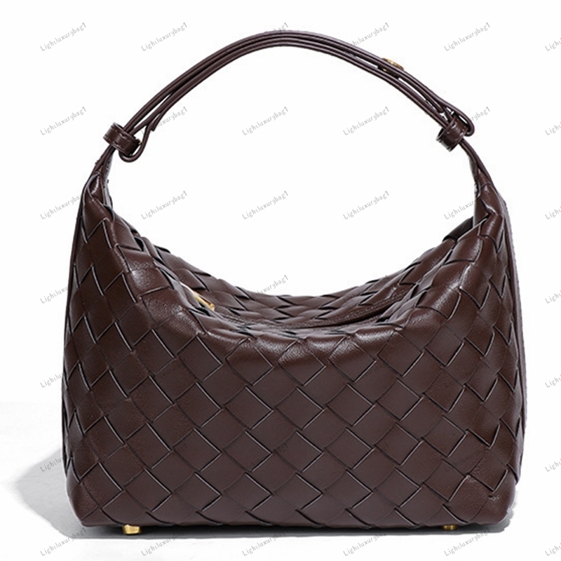 Designer Weave Wallace Bag Small Lunch Box Bag With Adjustable Shoulder Strap Fashion Light Luxury Woven Bag Leisure Subaxillary Bag Wild Handbag For Women