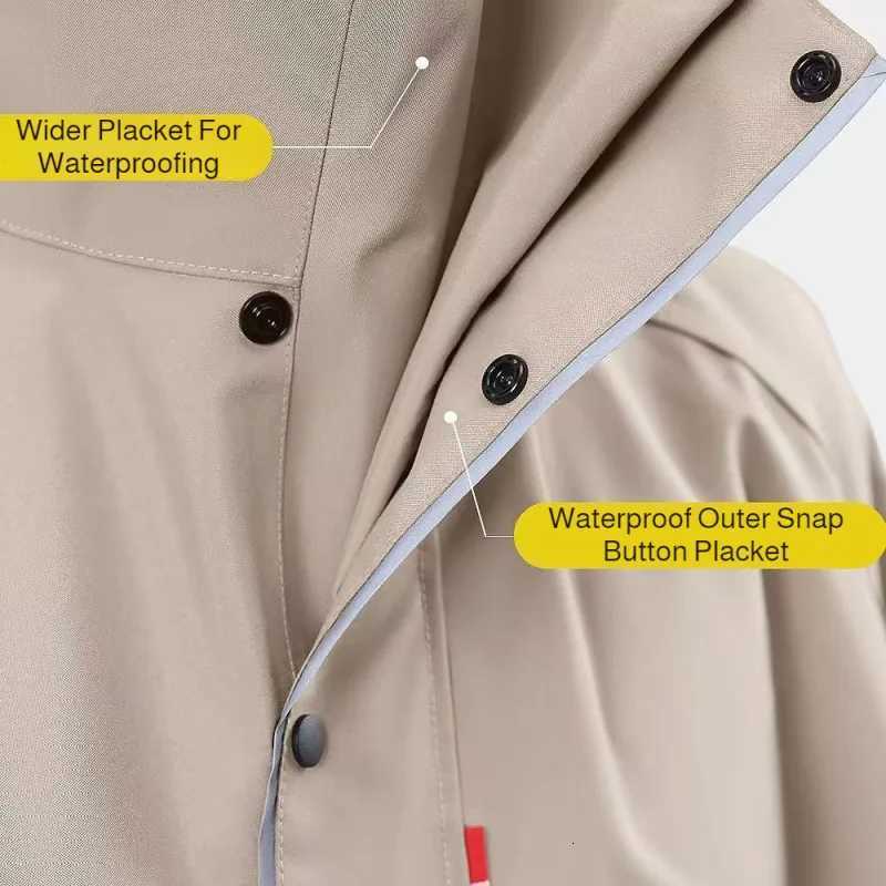 Motorcycle Battery Car Lengthened Thickened Full Body Rain Poncho Waterproof and Breathable Hooded Raincoat Y250814