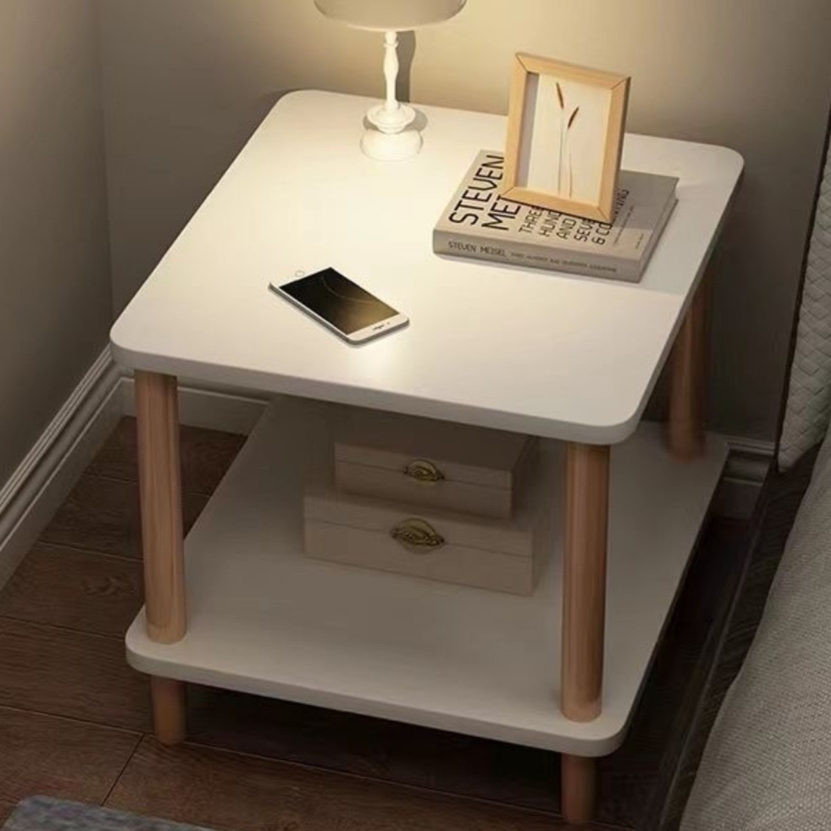 M8155 Mini living room home small square table small apartment balcony coffee table simple tea table