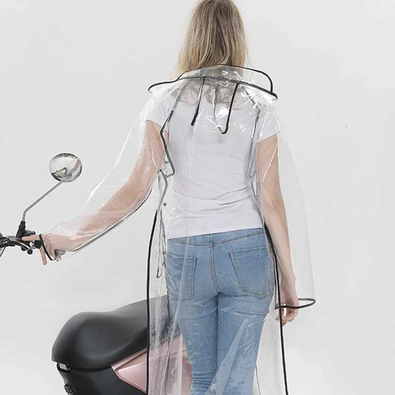 Long Transparent EVA Rain coat Women Impermeable Waterproof Cloak For Hiking Travel Camping Adult Men Raincoat Fashion Y250814