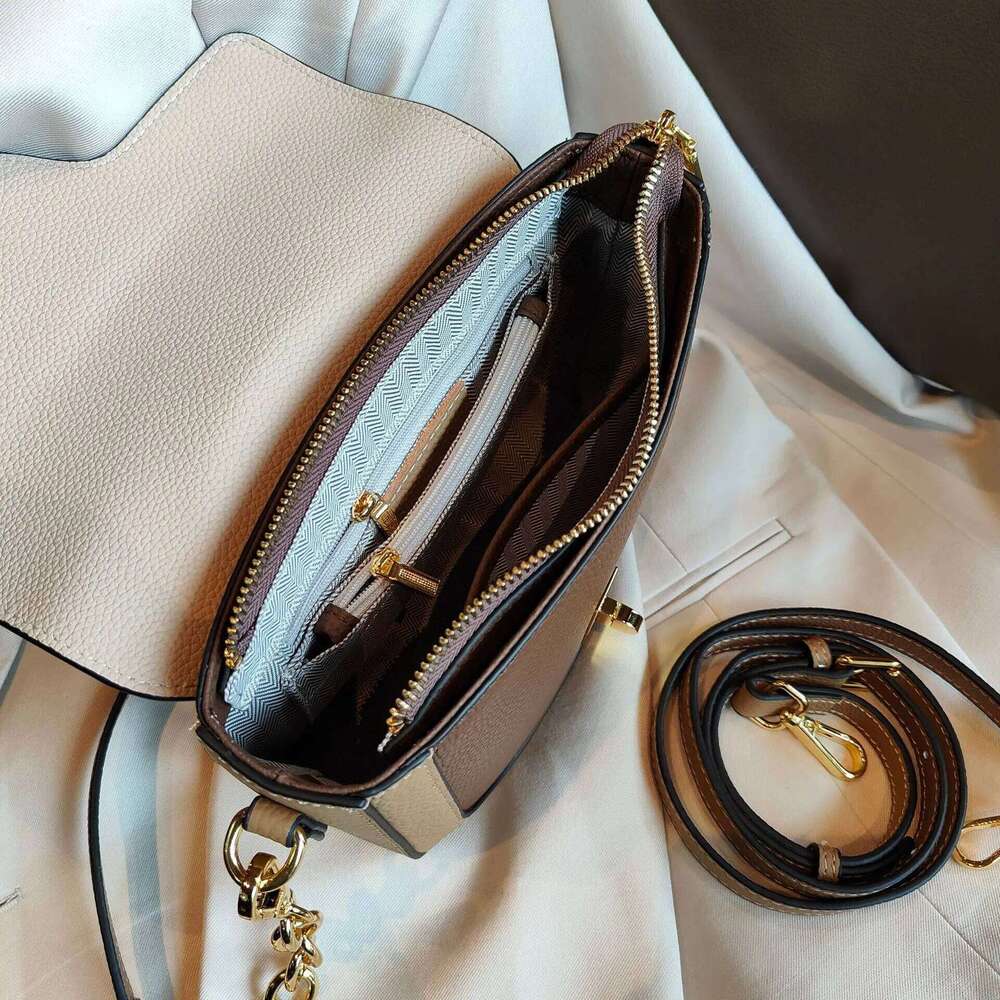 Designer Bags 2024 New Collision Color Underarm Saddle Genuine Leather Women's Head Layer Cowhide Single Shoulder Crossbody Bag Luxury Bag