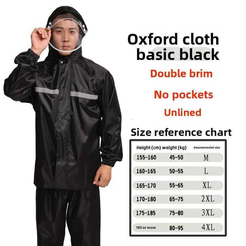 Raincoat Rain Pants Suit Full Body Men and Women Split Electric Car Riding Fishing Clothes Reflective Waterproof Raincoat Y250814