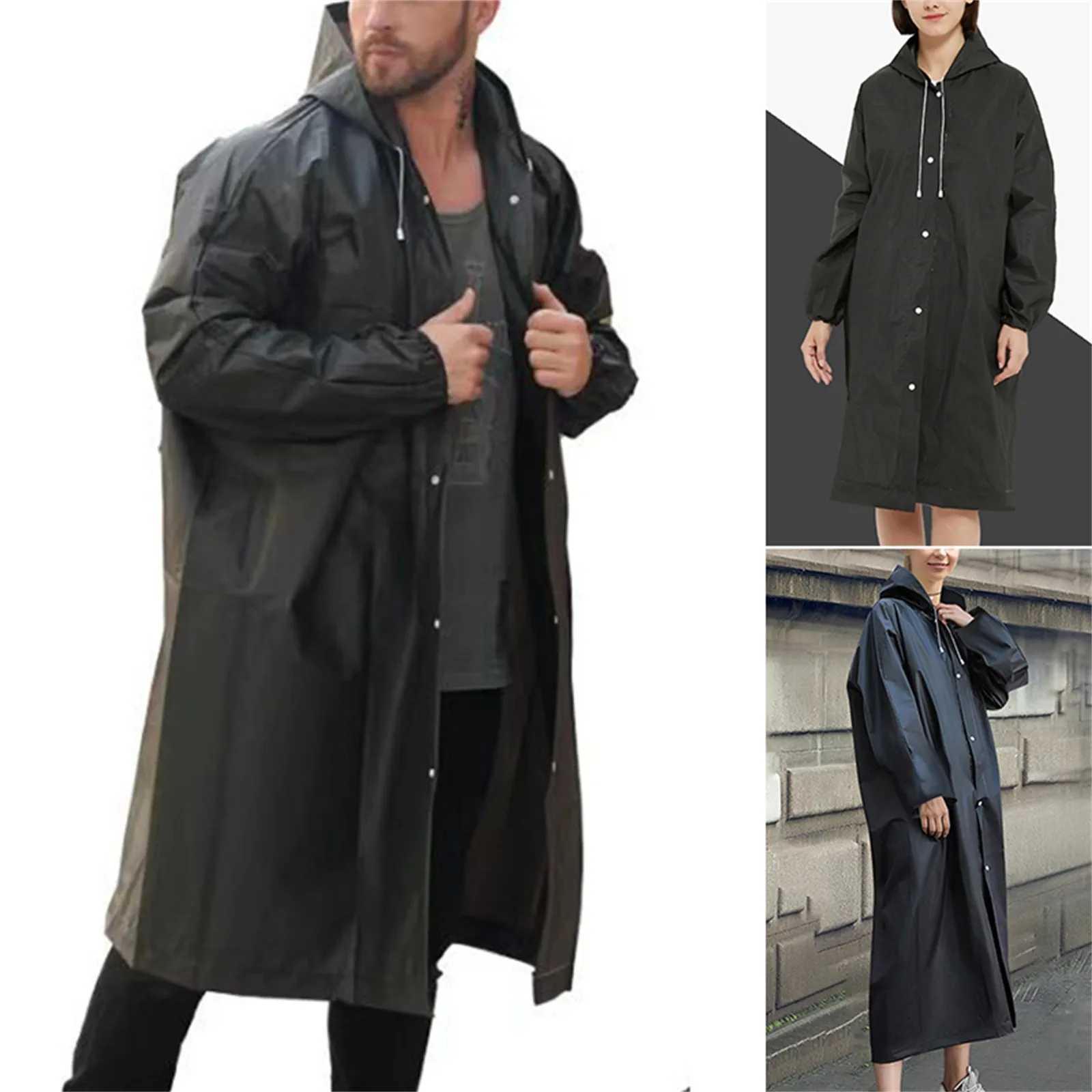 New Unisex EVC Waterproof Raincoat Outdoor Hiking Portable Adult Poncho Raincoat Emergency Outdoor Lightweight Anti-rain Coats Y250814