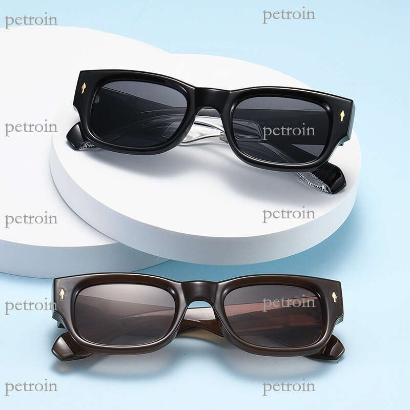 New Square Men's Driving Sunglasses, Unique Women's High-End Cool Street Style Sunglasses Trend