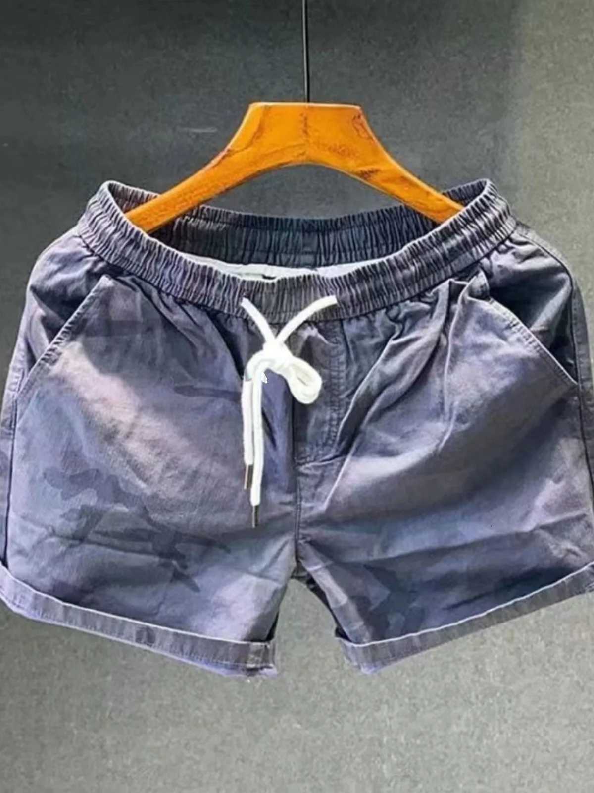 Summer Casual Camouflage orts Mens Loose Elastic Waist Tee-Quarter Length Trendy Pants Youth Active Cotton Antibacterial Y250814