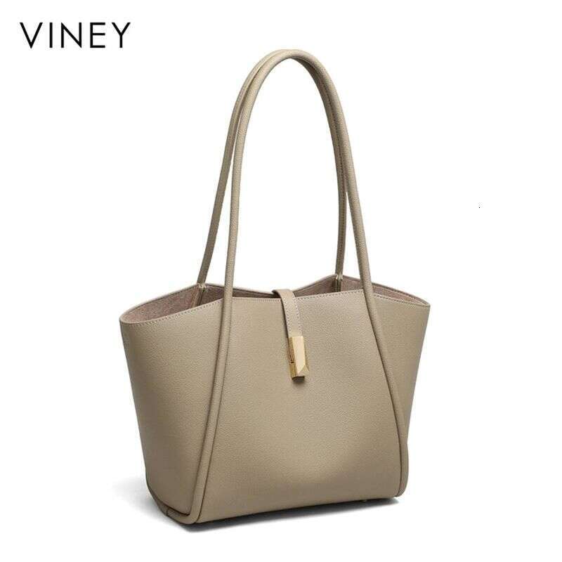 VINEY Tote 2025 New Women's Shoulder Commuter Large Capacity High-End Mother's Leather Bag