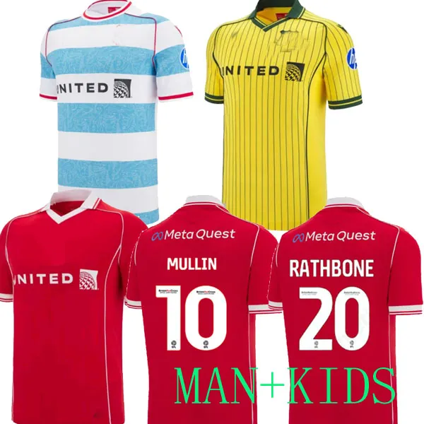 2025 Wrexham soccer jerseys 25 26 Mullin Jay Rodriguez Ollie Palmer Jack Marriott Sam Smith Steven Fletcher Ryan Longman Ollie Rathbone football shirt MEN kids