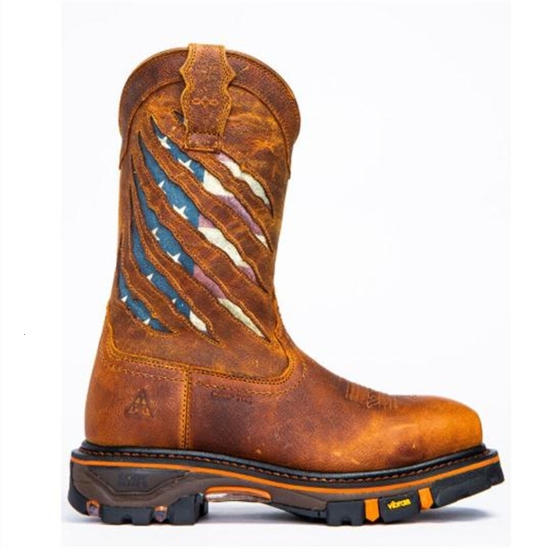 Classic Denim Boots Vbottom Genuine Handicraft Mens Round Head Locomotive Zapato De Hombre 35 48 w250801