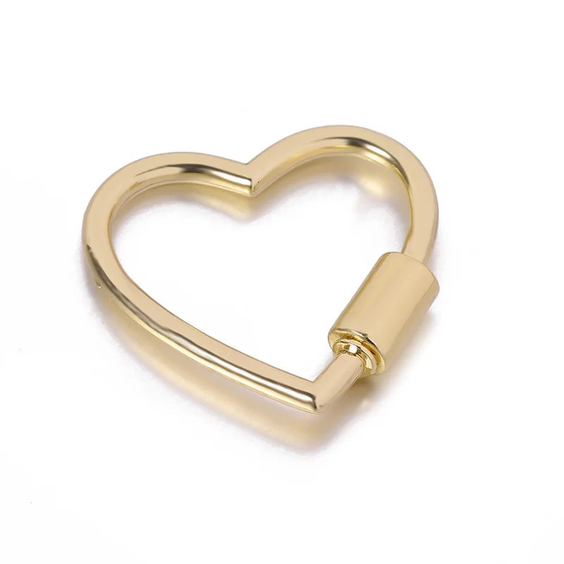 Simple Metal Heart Shaped Opening Keychain Handbag Strap Dog Chain Buckle Bag Lanyards Clip Hook DIY Accessories 250804