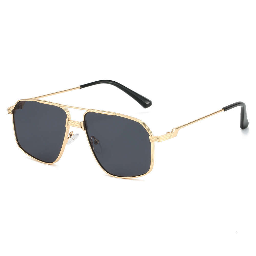 New Metal Men's UV Protection Fashion Street High-end Women's Sunglasses Internet Celebrity Same Style Glasses