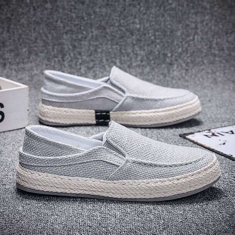 2025 Spring New Breathable Bean Men's Korean Edition Fashion Le Fu Youth Casual Trendy Shoes