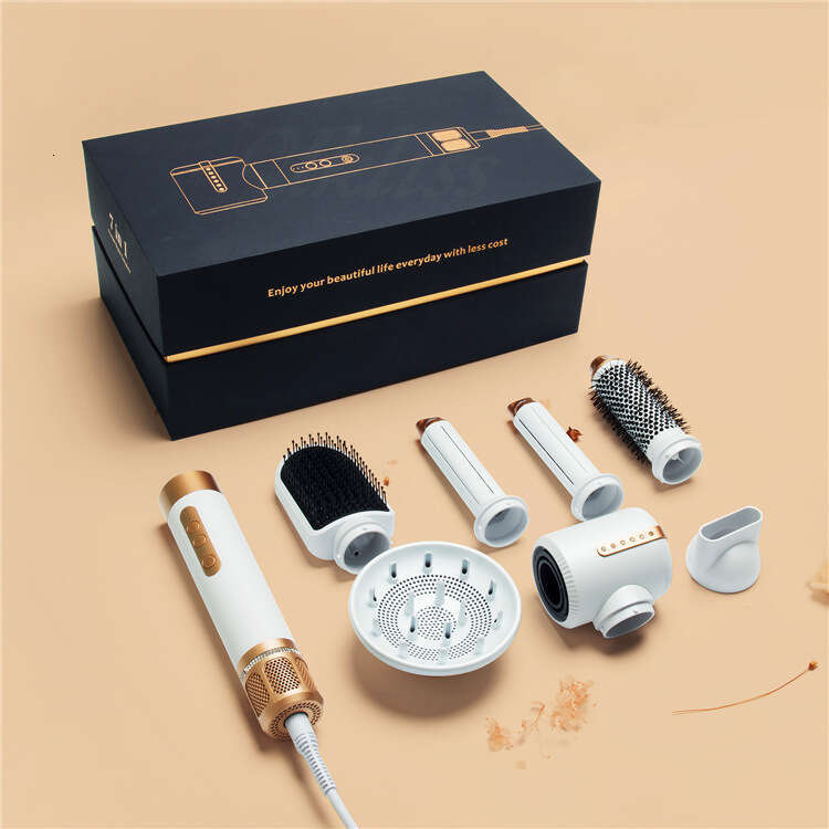 High-Speed 7-In-1 Multi-Function Hair Dryer Comb Curling-Iron Multi-Set Brushless Motor New Model