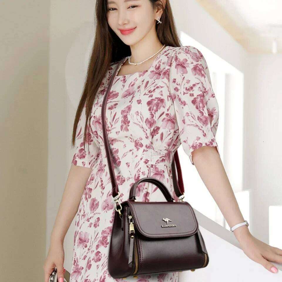 High Quality Soft Leather Tote Fashion New Solid Ladies Purses And Handbags Large Capacity Shoulder Croosbody Bag For Women