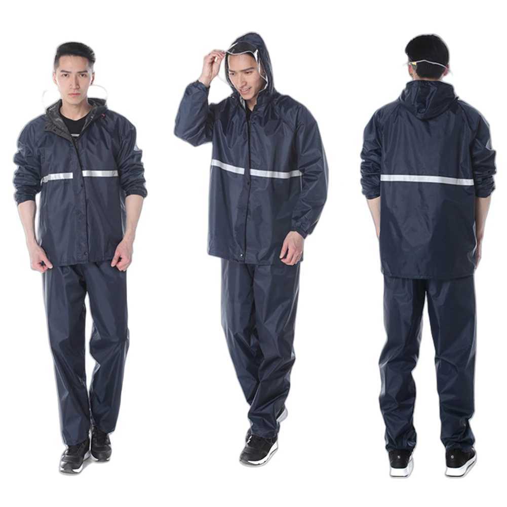 Raincoat and Rainpants Suit Full Body Rainstorm Prevention Reflective Split Style Raincoat Camping Bicycle Motorcycle Raincoat Y250814