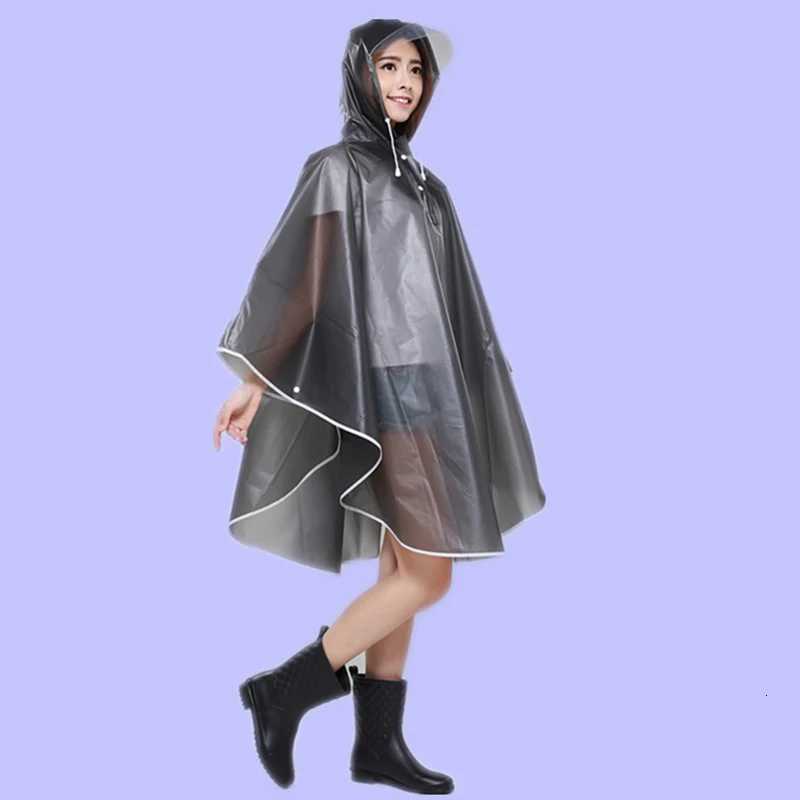 Cycling Motorcycle Raincoat Cape Poncho Hooded Windproof Rain Coat Cycling Climbing Hiking Travel Rain Cover Y250814