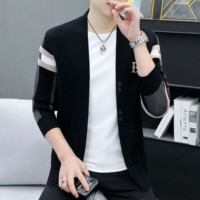 P9new Brand Cardigans Trendy Fashion Sweaters Tops Men's Autumn Jackets For Men