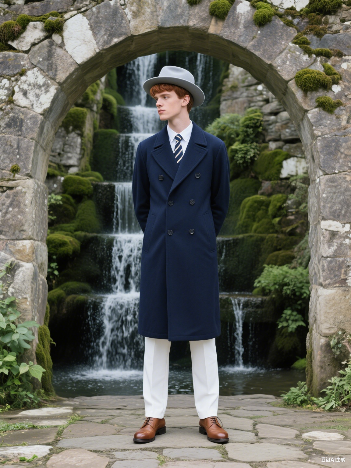 Male Streetwear Winter Coat Mans Solid Color Casual Outerwear Jacket Double Breasted Wool Men's Long Tuxedos One Piece