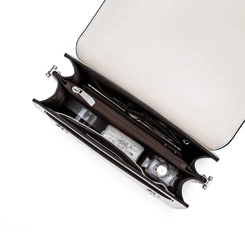 Cnoles Women's Small Square Shoulder Bag Leather Handbag Crossbody Purse With Strap Stylish Clutch For Fashionable Women