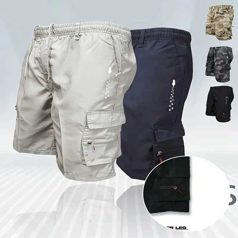 New fashionable multi - pocket mens casual pants new style fitness camouflage tactical loose casual shorts Y250814