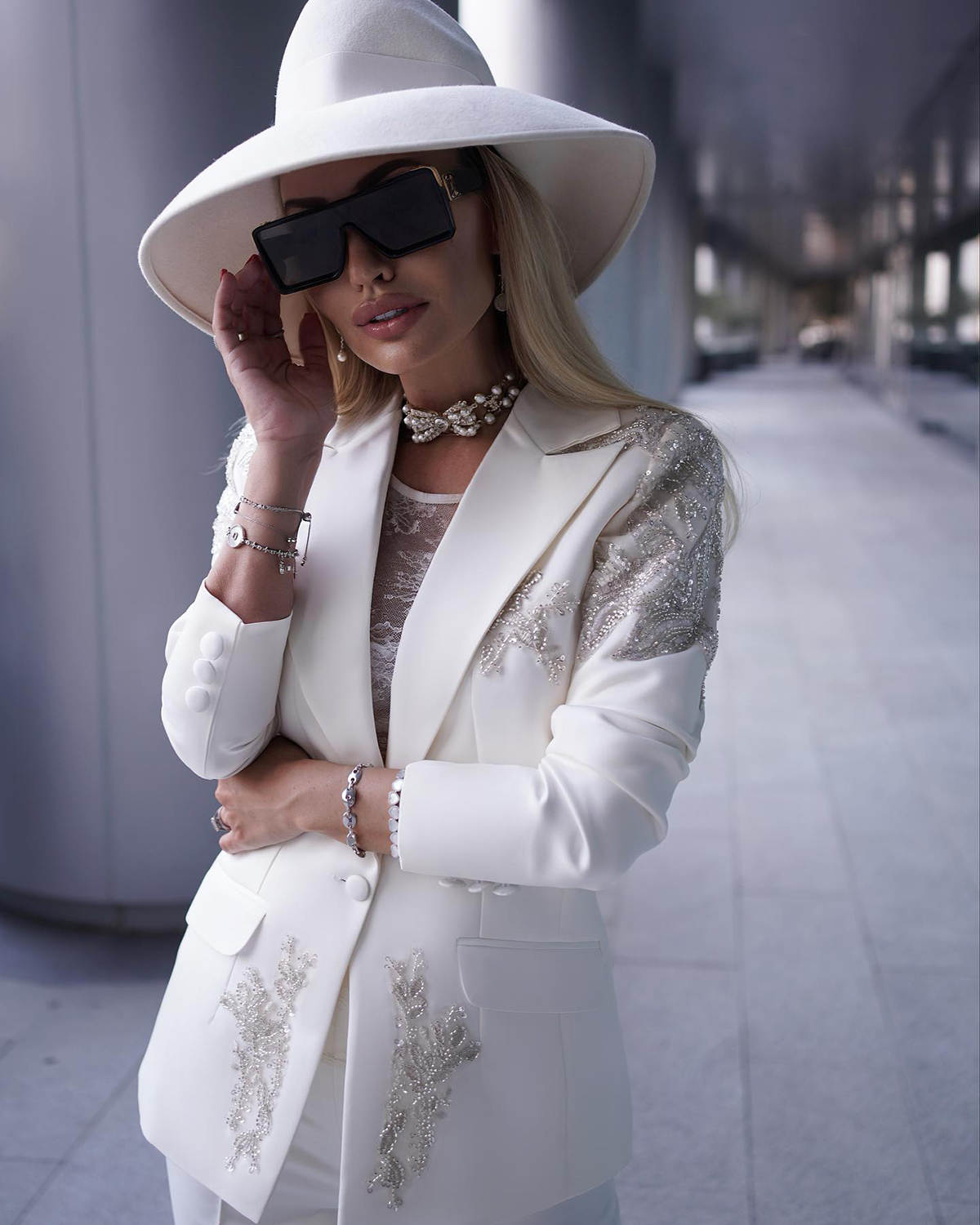 New Arrival Women Suits 2 Pieces Customized Long Sleeve Beading Office Ladies Work Classic Fit Formal Prom Party Outfits